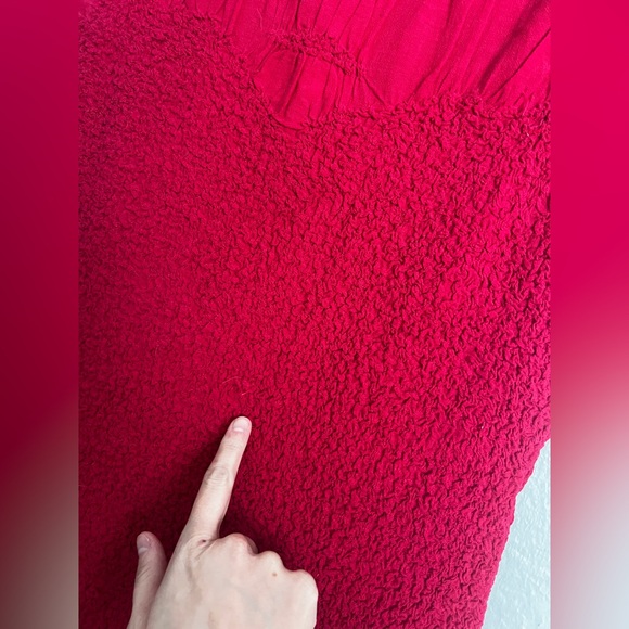 NWT BY ANTHROPOLOGIE RUFFLE-TRIM TEXTURED MINI DRESS Size Small - Picture 7 of 16